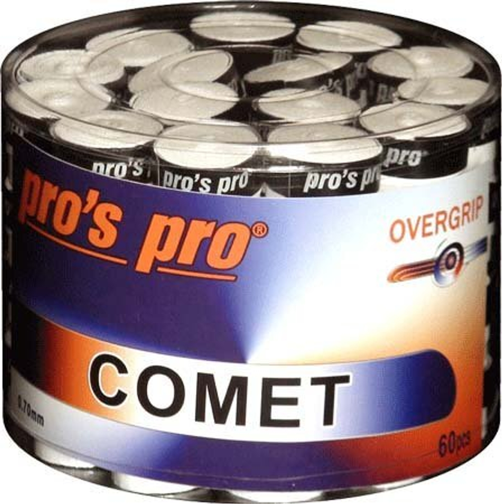 Намотки теннисные Pro's Pro Comet 60P - white