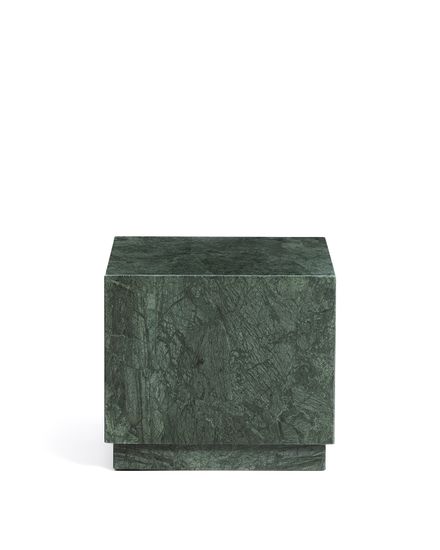 Приставной столик Sorein из зеленого мрамора 40 x 40 см