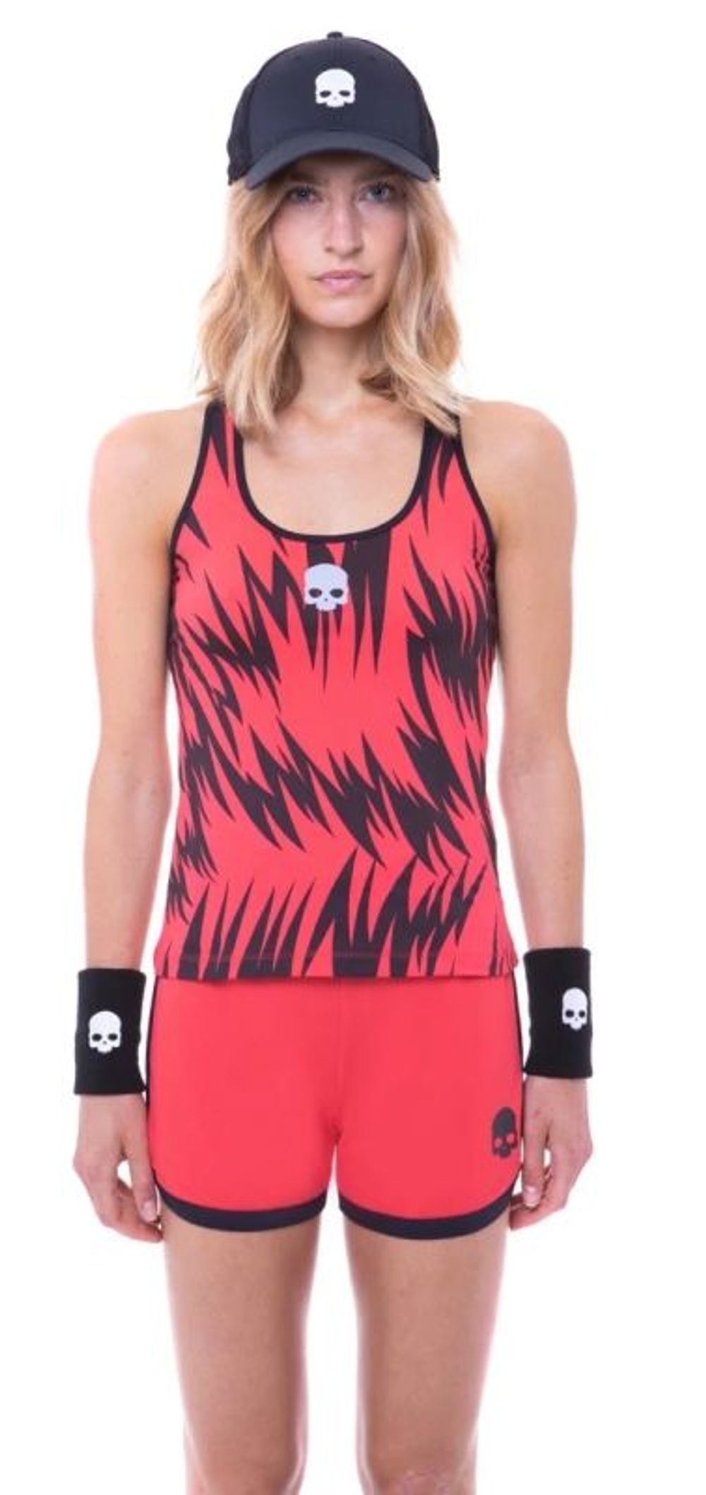 Женский теннисный топ Hydrogen Scratch Tank Top - red