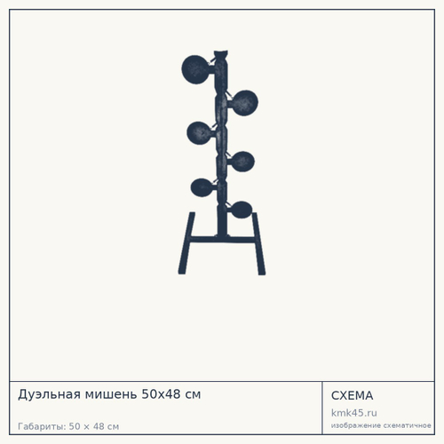 Дуэльная мишень 50х48 см — от 10 000 ₽