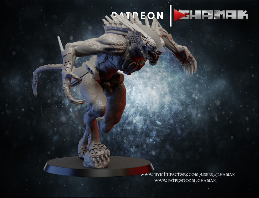 Drukhari Grotesques Зверь Друкхари №2 миниатюра для dnd, днд, pathfinder, фентези, Настольная игра, НРИ, Варгейм, РПГ