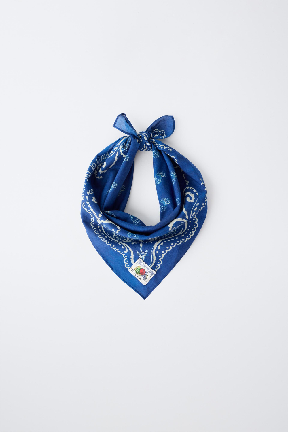 ZARA - FRUIT OF THE LOOM™ БАНДАНА С ПРИНТОМ, СИНИЙ