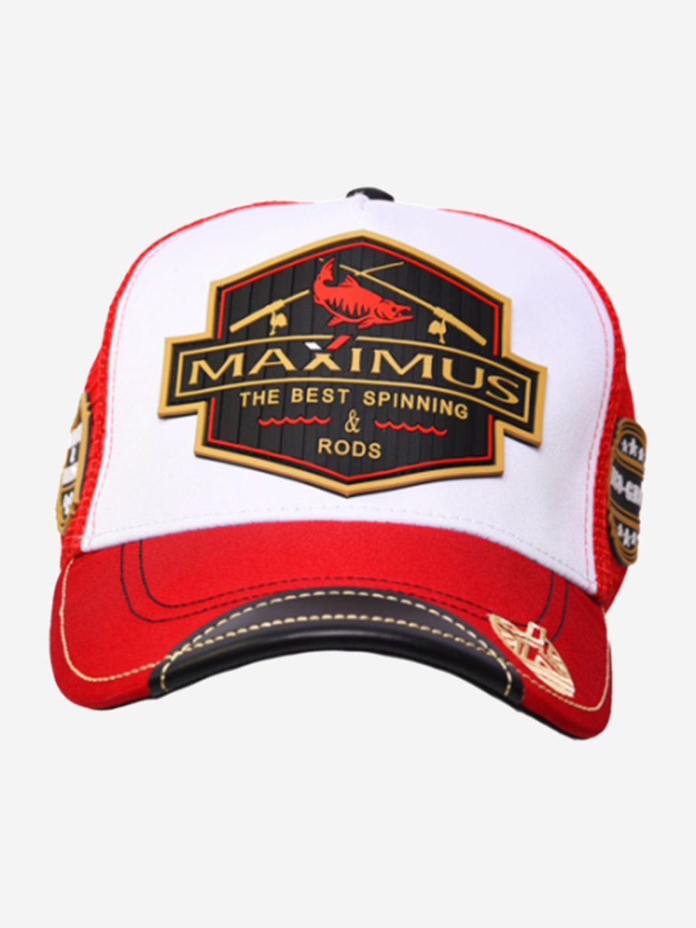 Кепка Maximus Mesh с сеткой,белый/красный (MCM)