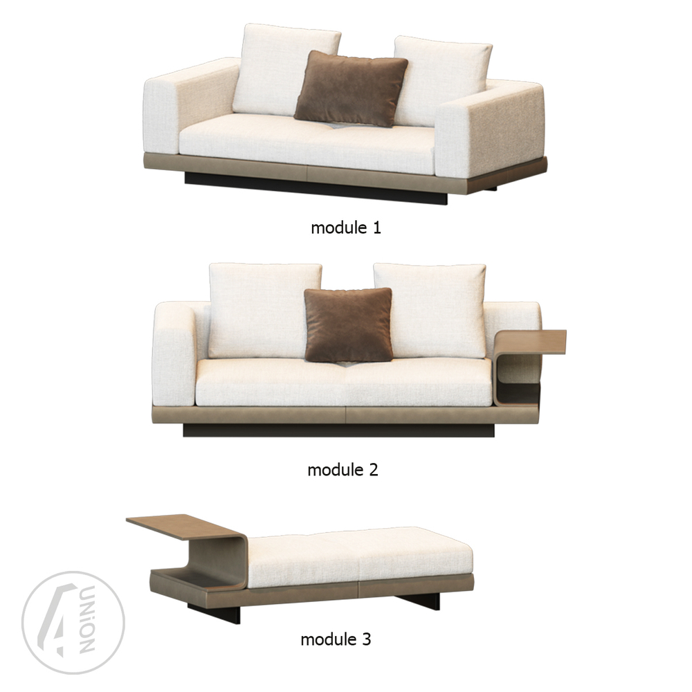 Connery sofa by Minotti Set 5 module 1