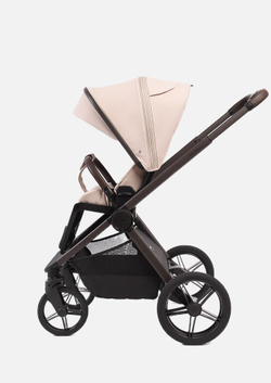 Peppy Коляска детская Monaco thermo 2 в 1 Beige (бежевый), рама серо-коричневая