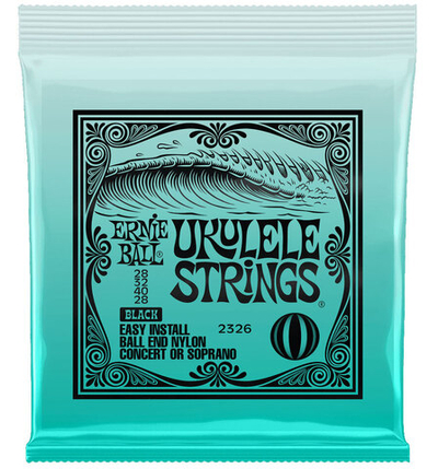 Струны для укулеле Ernie ball 2326 (чёрные)