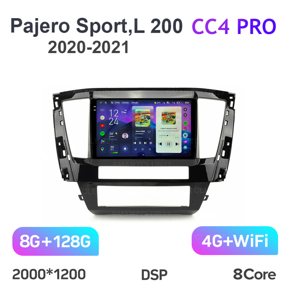 Teyes CC4 Pro 10,2" для Mitsubishi Pajero Sport, L 200 2020-2021