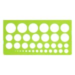 Трафарет окружностей 1-36мм, Стамм