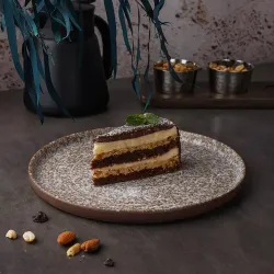 Тарелка с бортом d 23 см h1,5 см Brown Untouched Taiga P.L. Proff Cuisine [6]