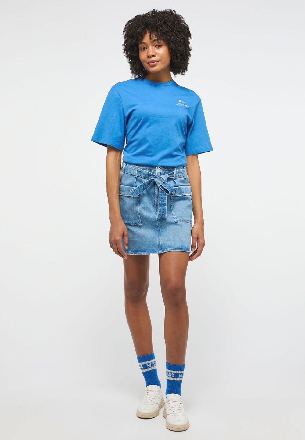 Юбка джинсовая женская MUSTANG Cargo Skirt