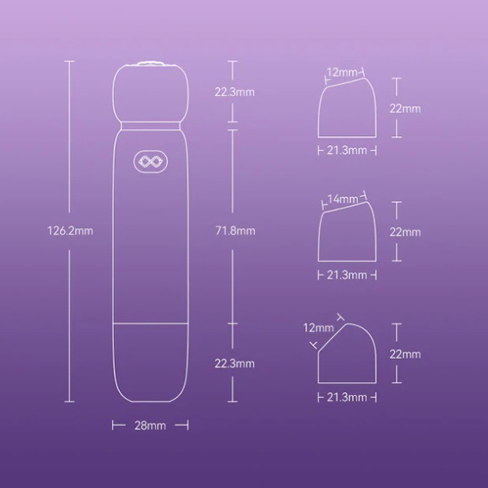 Сиреневый вакуумный клиторальный стимулятор 12,6см Zalo Lia Suction Massager Lavender Purple