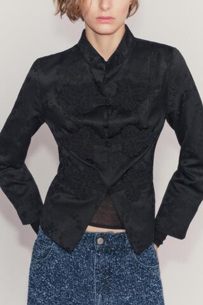 КУРТКА ЖАККАРДОВАЯ С ЗАСТЕЖКАМИ-КЛЕВАНТ — ZW COLLECTION — ZARA