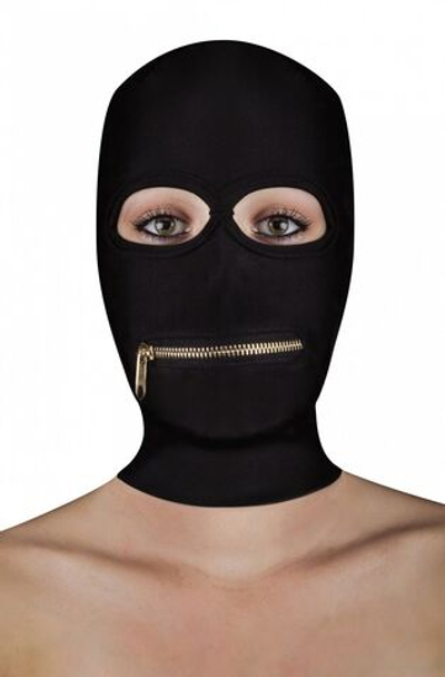 Маска с молнией Extreme Zipper Mask with Mouth Zipper (Цвет: черный)