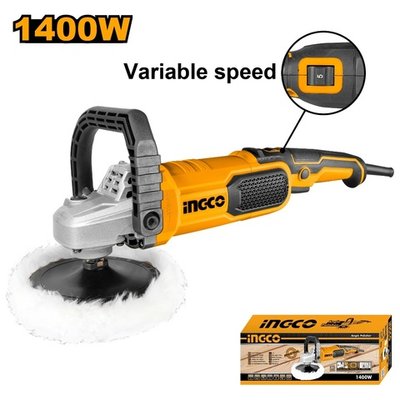 Машина полировальная 180мм 1400Вт INGCO AP140016 INDUSTRIAL