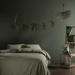 Комплект постельного белья IKEA KRAKRISMOTT (КРАКРИСМОТТ), Двуспальный, Хаки, 240x220, 50x80 см