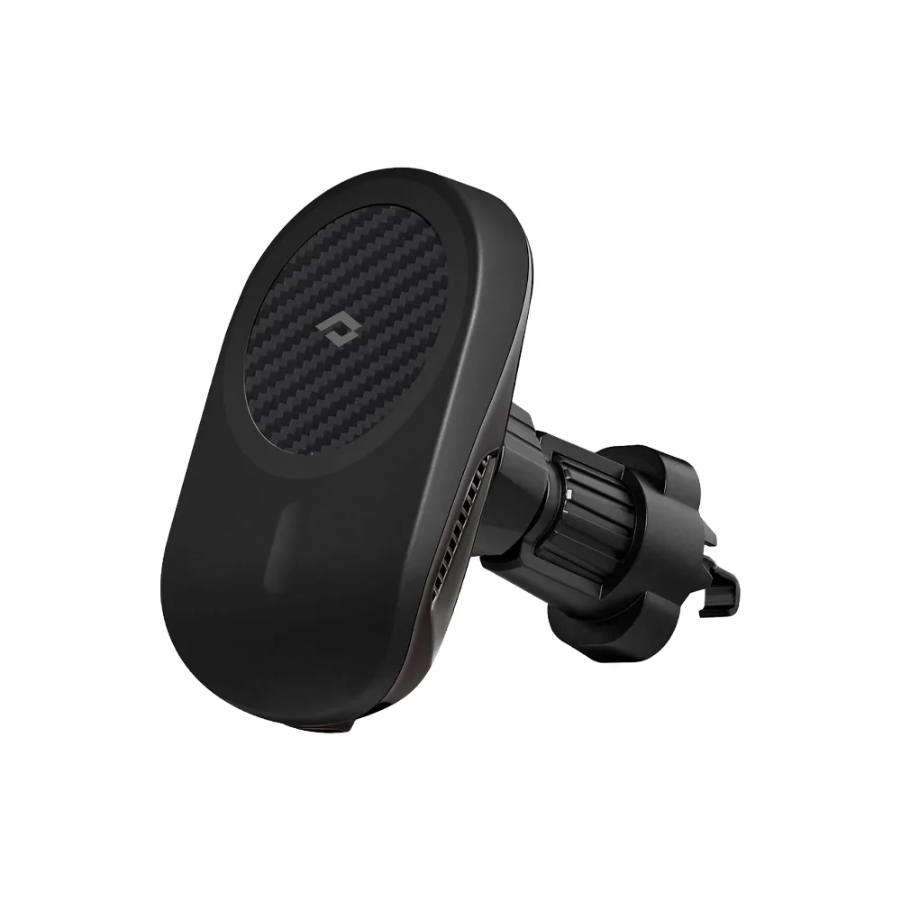 Автомобильный держатель с БЗУ Pitaka MagEZ Pro 2.0 (CM4001Q), на вентиляционную решетку, Black (Черный)