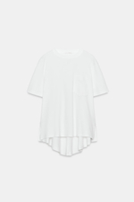ФУТБОЛКА INTERLOCK С КАРМАНОМ — ZARA