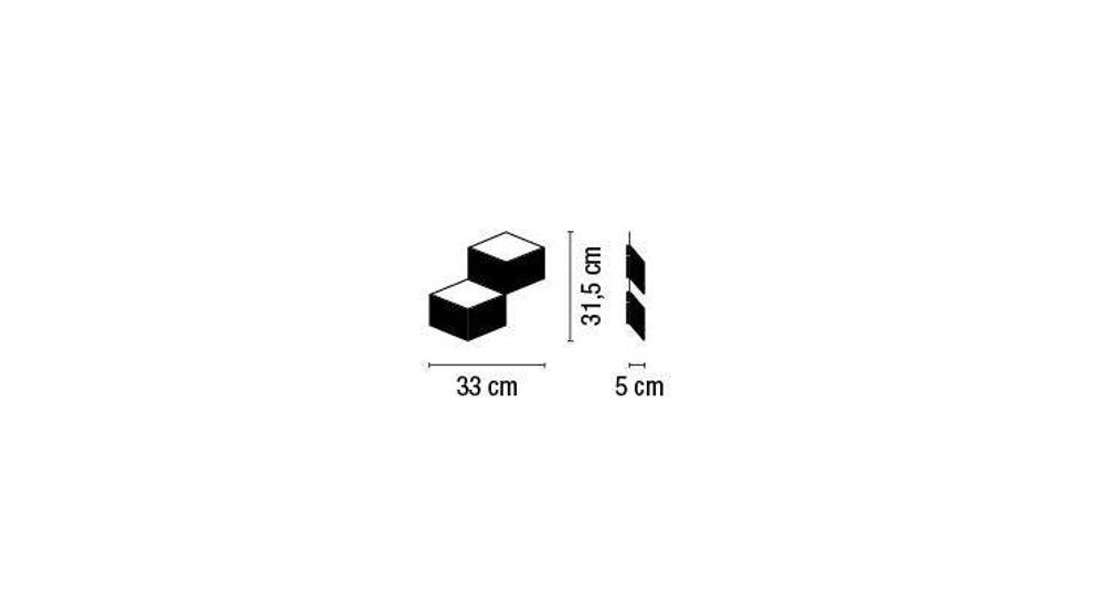 светодиодное бра VIBIA   FOLD double