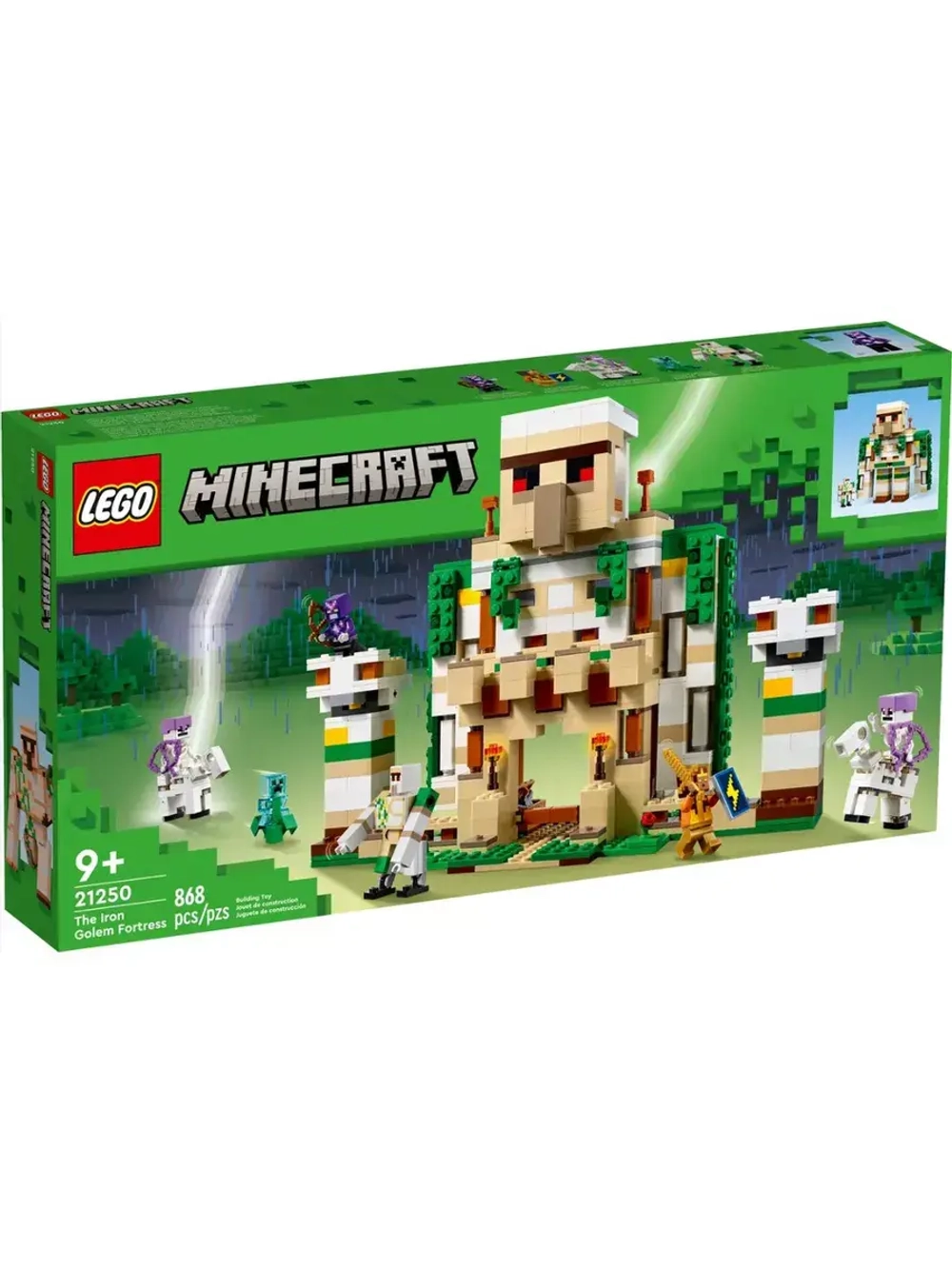 Конструктор Лего 21250 Minecraft Крепость железного голема