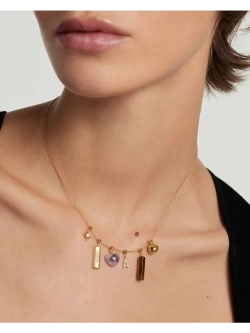 Подвеска-шарм Lovers серебро 925 пробы покрытое золотом