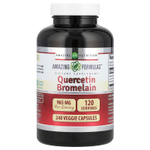 Amazing Nutrition, кверцетин с бромелаином, 240 растительных капсул