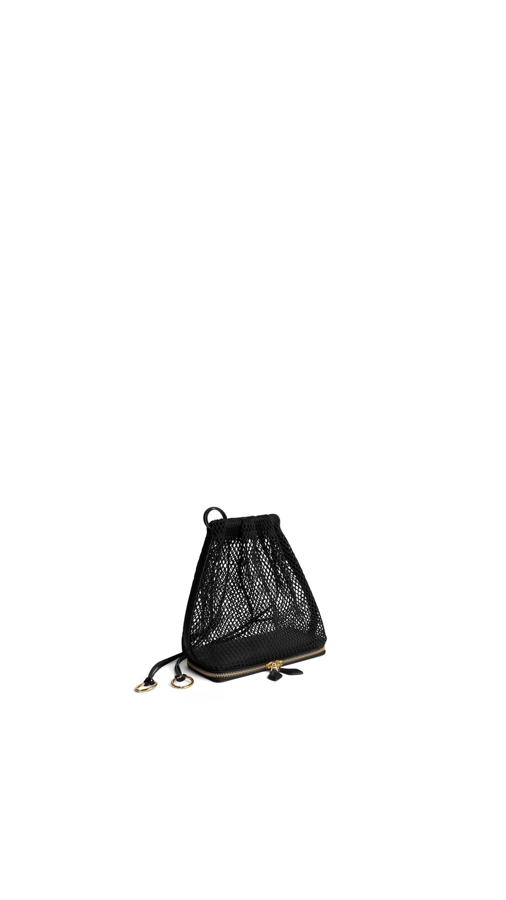 ALAÏA СУМКА LE POCHON В СЕТОЧКУ, ЧЕРНЫЙ