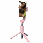Монопод-штатив стабилизатор Baseus Lovely Folding Stand Selfie Stabilizer с Bluetooth управлением-Розовый