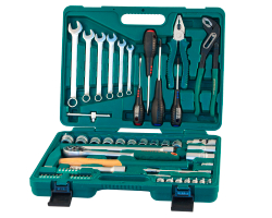 S04H52460S Набор инструмента универсальный 1/4", 1/2"DR, 60 предметов