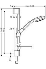 Душевои? гарнитур Hansgrohe Croma Unica 1jet 27717000