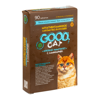 Good Cat Мультивитаминное лакомство "Крепкий иммунитет" для кошек 90 шт