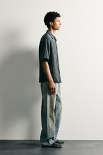 РУБАШКА RELAXED FIT С РЕЛЬЕФНЫМ ЭФФЕКТОМ — ZARA