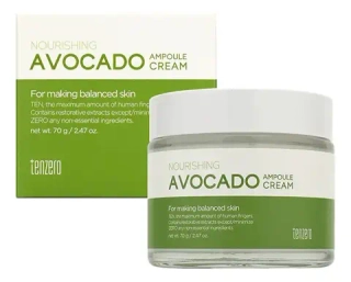 Крем для лица с экстрактом авокадо TENZERO Nourishing Avocado Ampoule Cream 2x 70 гр