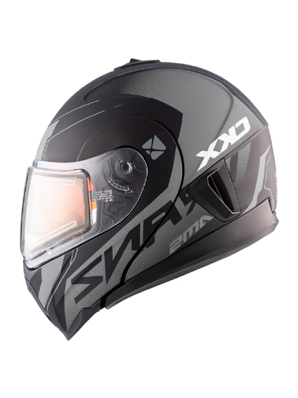 Шлем CKX TRANZ 1,5 Ams DL+EDL Caliber Matt grey S