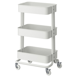 IKEA RÅSKOG  (ИКЕА РОСКОГ)  -  Тележка - белый 35х45х77 см