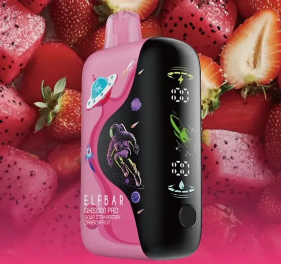 Elf Bar GH33000 Pro – Sour Strawberry Dragonfruit (5% nic)