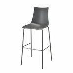 Стул барный пластиковый Scab Design Zebra Technopolymer, антрацит