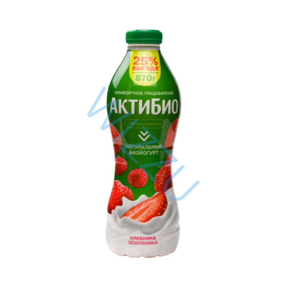 Йогурт Актибио питьев 870г Клубника земляника