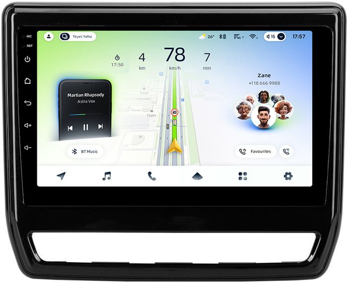 Магнитола для Mitsubishi ASX 2020+ (ШГУ 8", рамка тип 2) - Teyes CC4L-DTS монитор 9" IPS, Android 14, Быстрая, Snapdragon 662, CarPlay, 4G SIM-слот