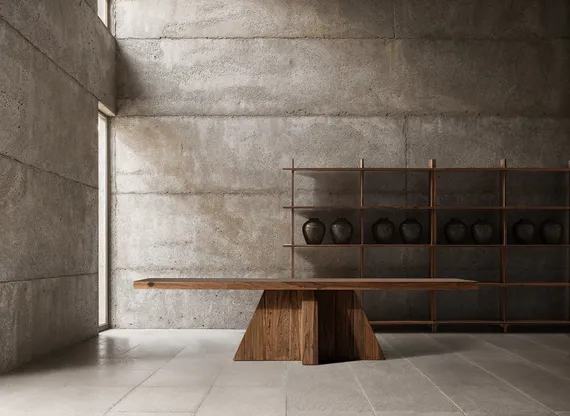 Обеденный стол BRUTALIST 320х110 см