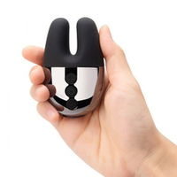 Черный вибратор с ушками 8,4см Le Wand Double Vibe LW-035-BLK