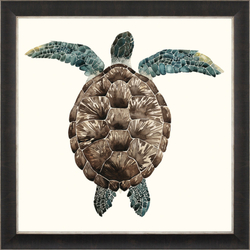 Постер MOSAIC TURTLEПостер 50х50 G&C Зеленый / Коричневый / Белый / Черный