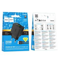 Зарядное устройство для Lightning Hoco CS83A PD20W+QC3.0 с дисплеем (black)