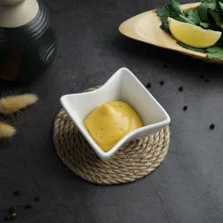 Соусник 80 мл 8*8 см h4,2 см Mini Mix квадратный белый фарфор P.L. Proff Cuisine [6]