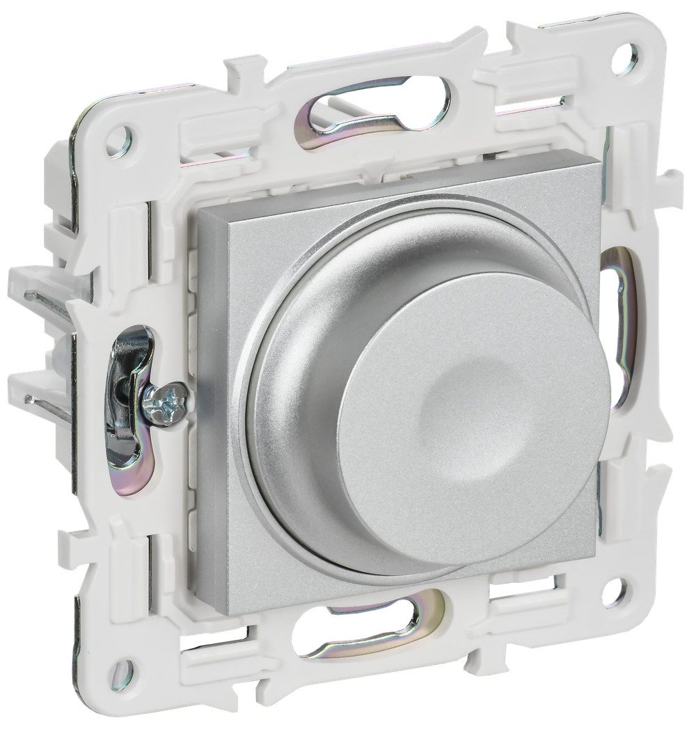 SKANDY Светорегулятор поворотный 600Вт SK-D01S серебряный IEK