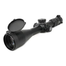 Оптический прицел ARKON Model A 5-30x56 / Аркон Модель А 5 30 56 - вид со стороны объектива с открытой крышкой