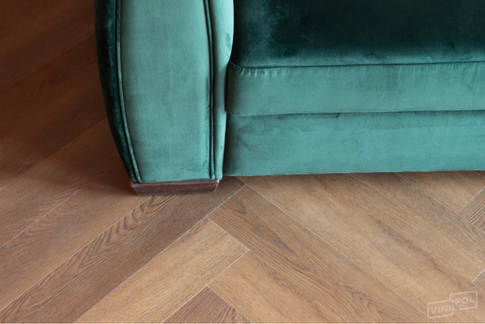 Кварц-винил SPC Vinilam VinilPol Herringbone 7 мм Паркет Пикассо 1.355 м2