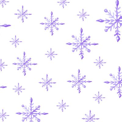 Акварельные снежинки