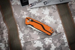Складной нож SRM Rubik сталь D2 рукоять Orange/Black G10 (7228-GJ)