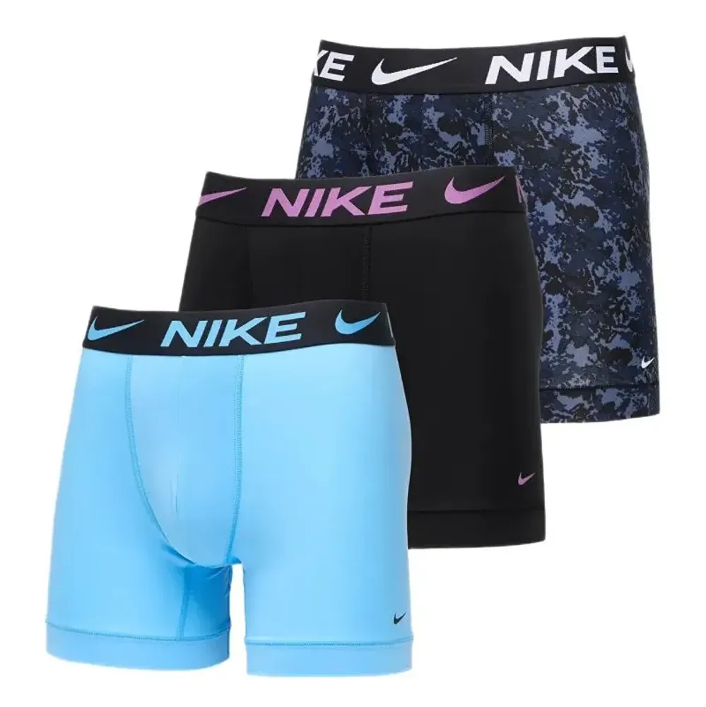 Мужские спортивные боксеры Nike Dri-Fit Essential Micro Boxer 3P - dark navy