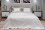 Кровать Garda Decor Мишель (Michelle) без под.мех. серый Norton-SER+Mocka43 183*230*99 см
